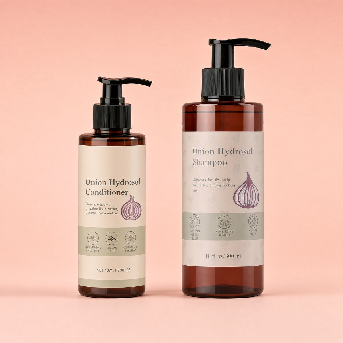 300ml shampoo and 100ml conditioner set