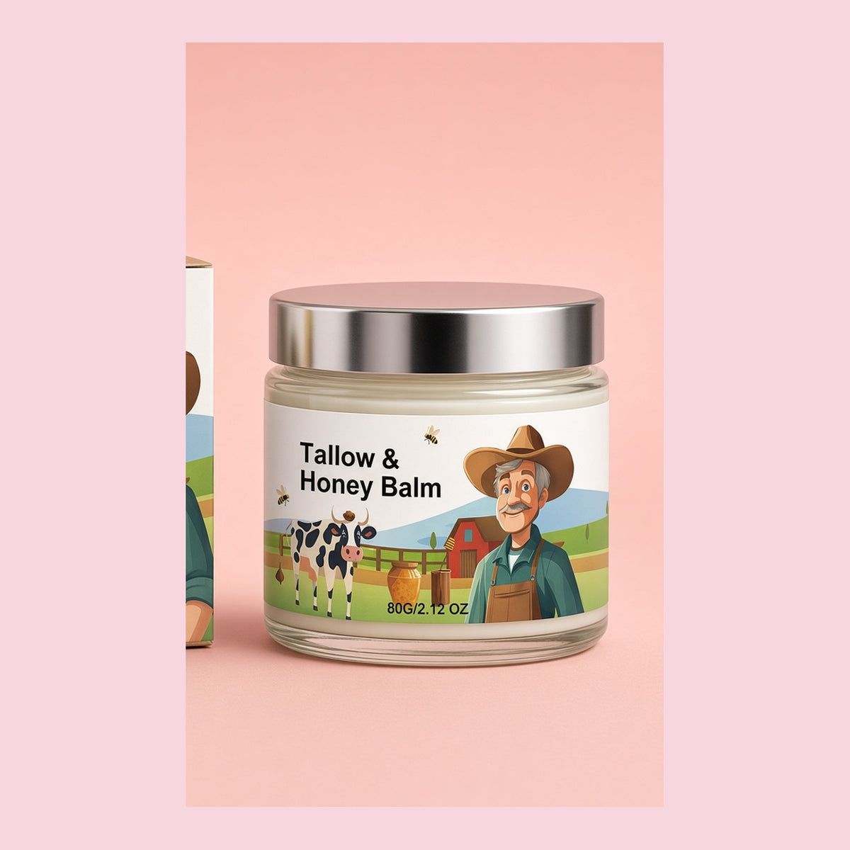 60ml Tallow Honey Balm Deep Moisturizing